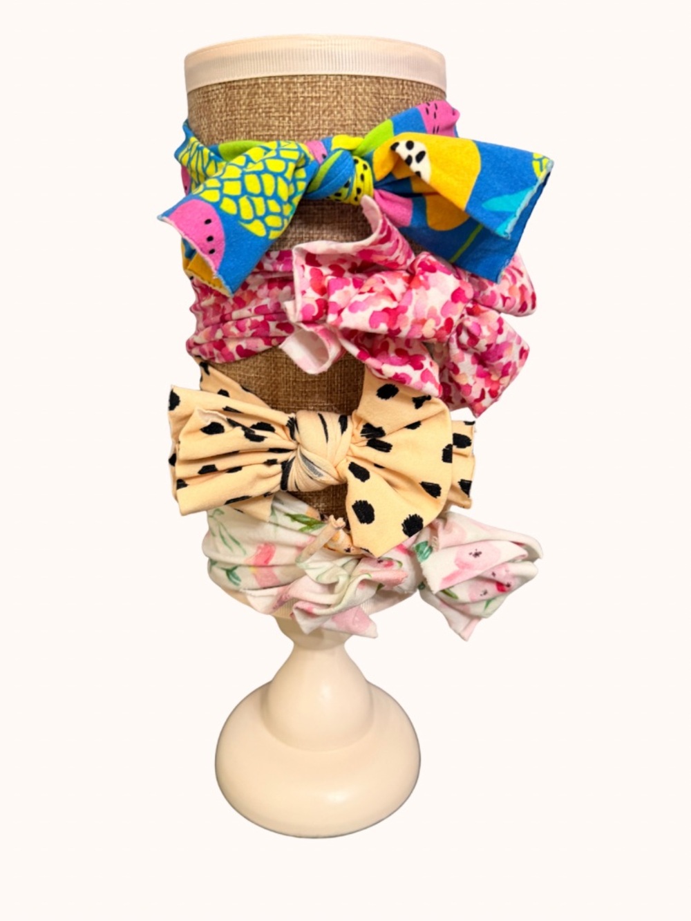 Baby Bling Bow Headband Set - Multicolor Patterned Bows
